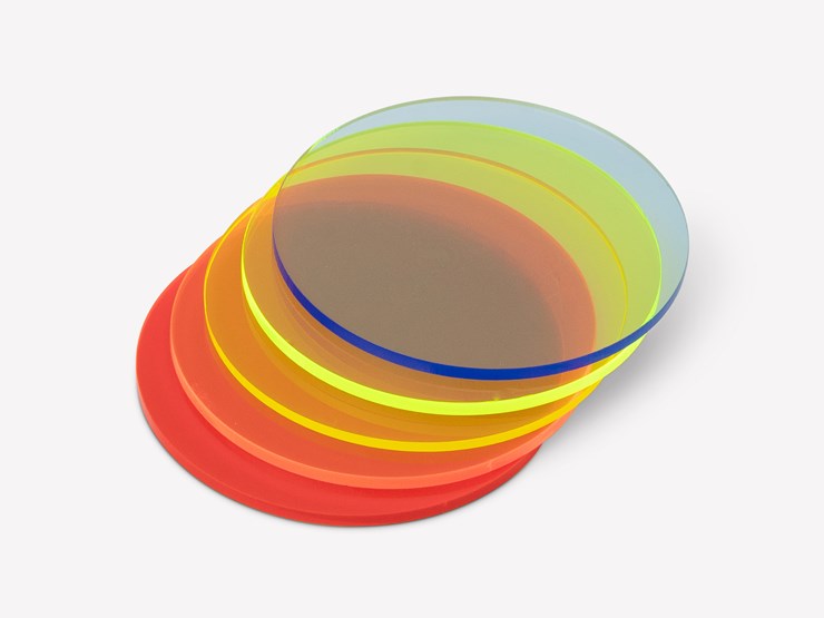 Disc Acrylic Fluorescent