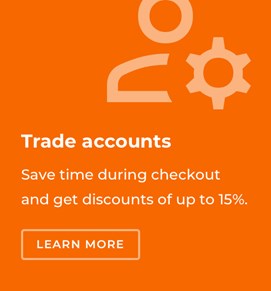 Trade Accounts with discounts of up to 15%
