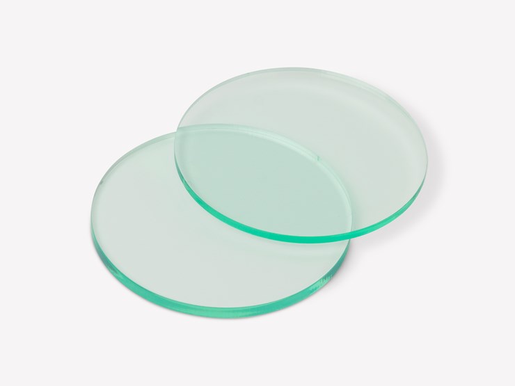 Disc Acrylic Glass Look