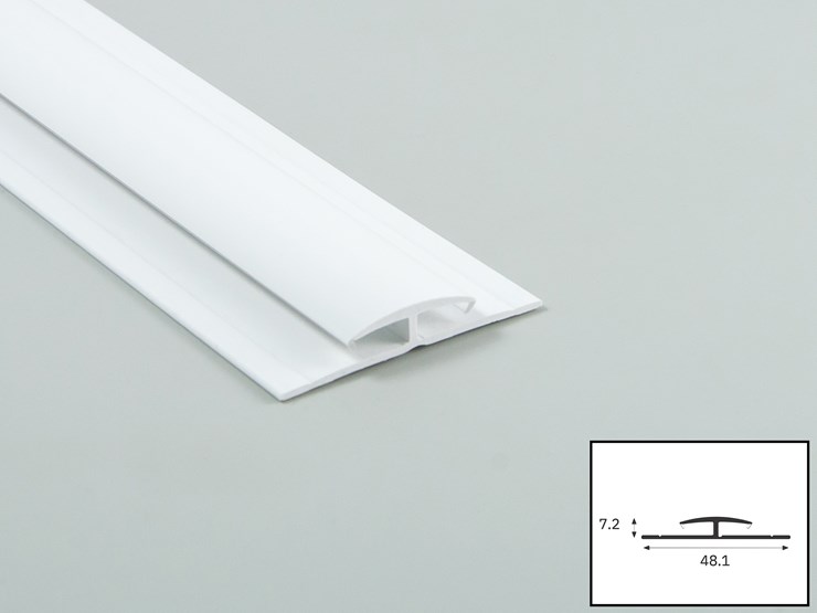 Pvc Hygienic Gloss Wall Cladding Trim 1 Part Joiner White Graphic