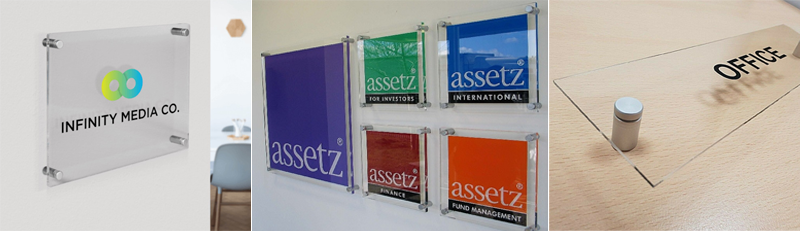 Perspex Standoff Signs