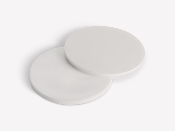 White Perspex RE Recycled Acrylic Disc Cut to Size - Simply Plastics