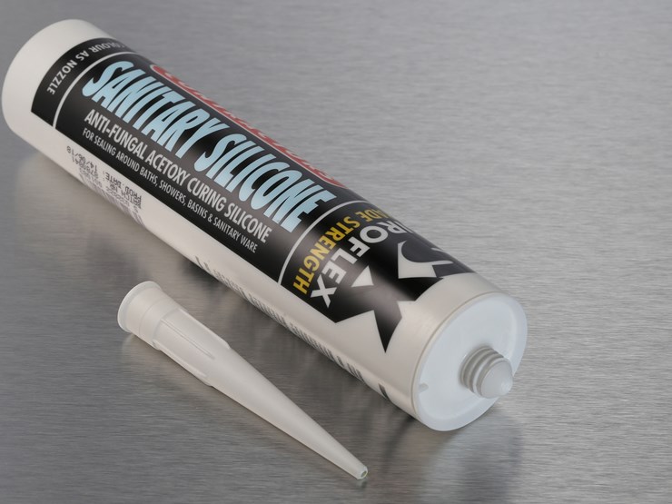 Sx Sanitary Silicone White Pvc Cladding Adhesive