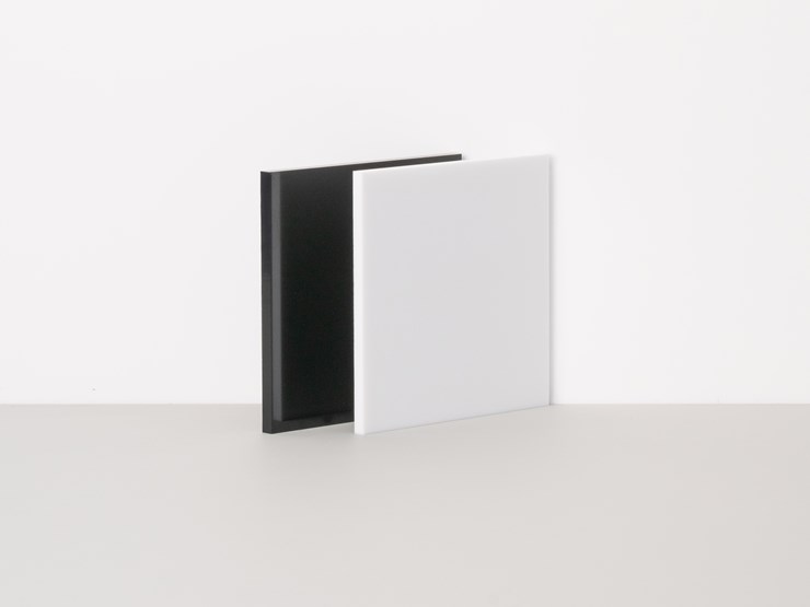 Acrylic Extruded Black White
