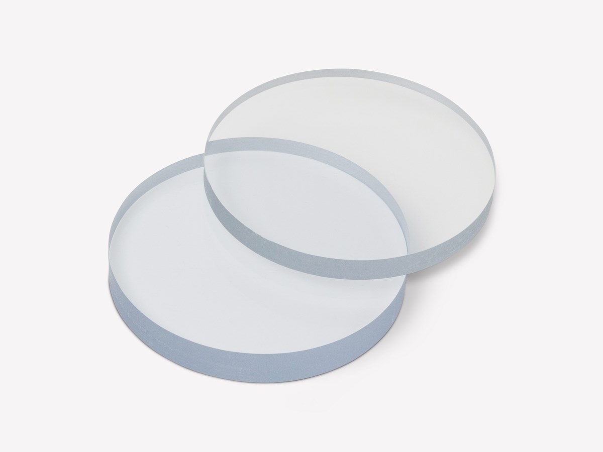 Clear plastic discs -  France