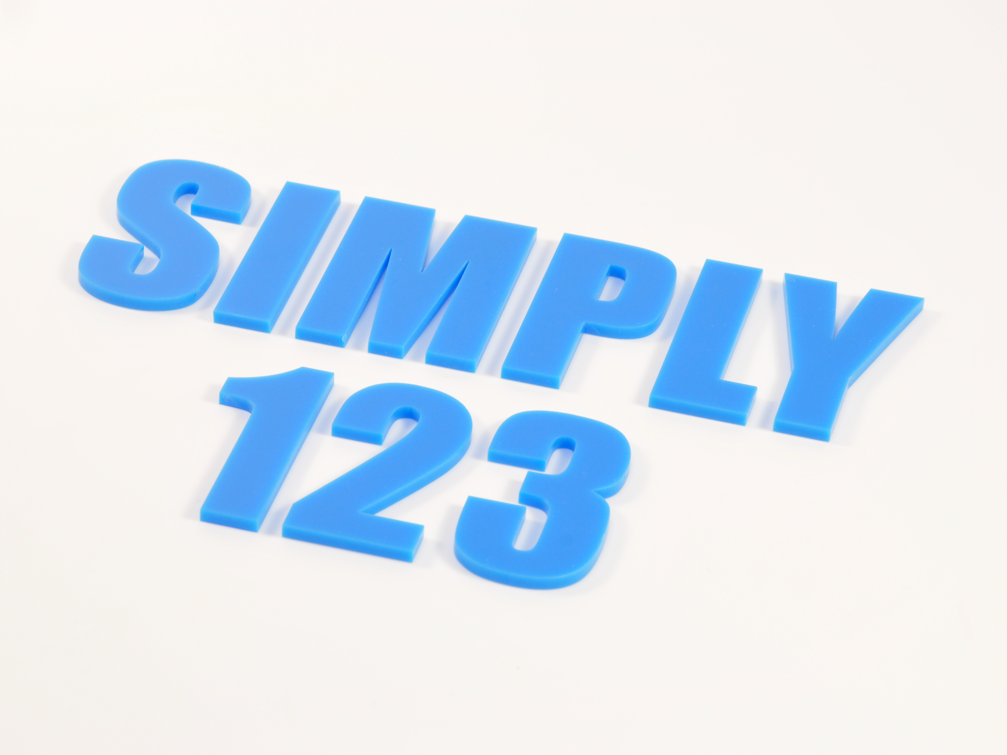 Perspex® Acrylic Flat Cut Letters Simply Plastics