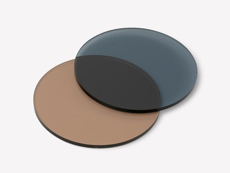 Disc Acrylic Bronze Grey Tint