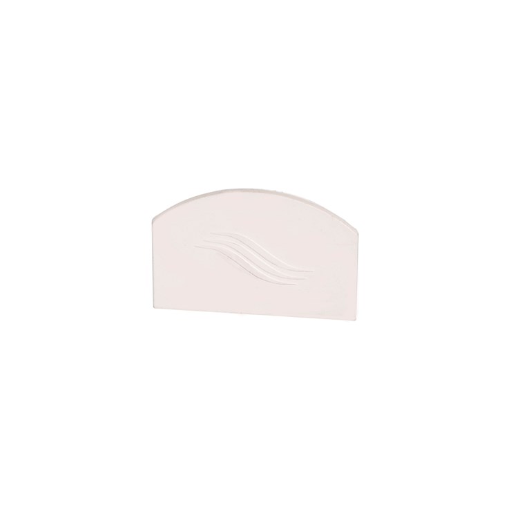 White Glazing Bar Endcap