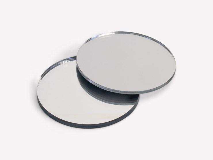 Disc Acrylic Mirror Silver