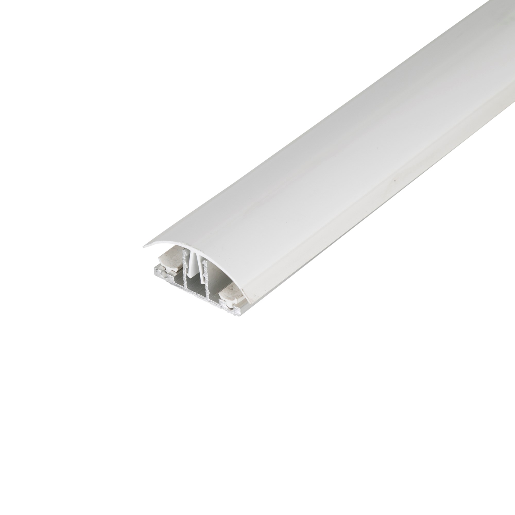 White Roofing Glazing Bar With Endcap