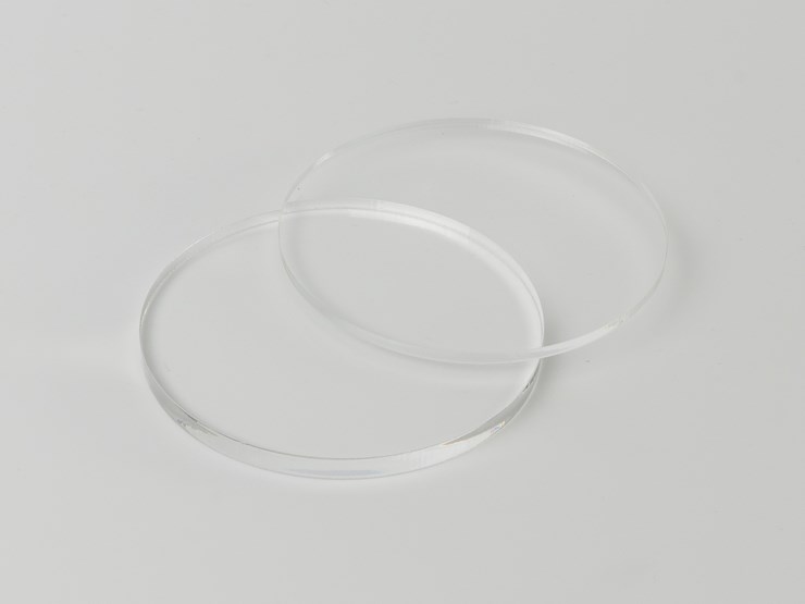 Clear Acrylic Round Ganache Plate