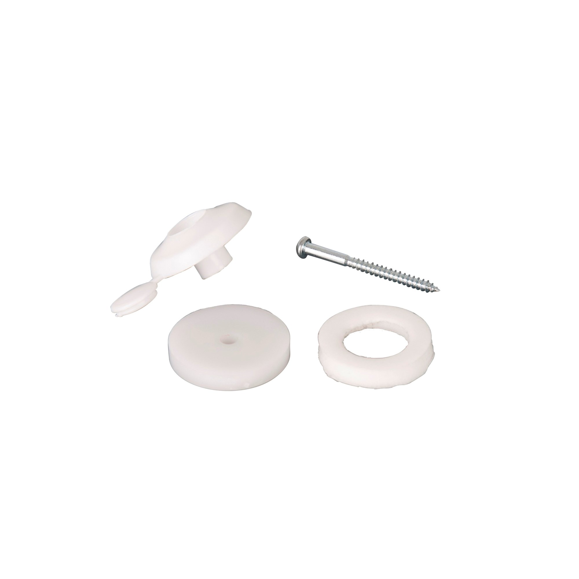 White Fixing Buttons